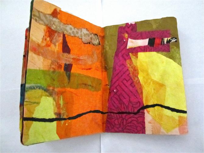 book collage